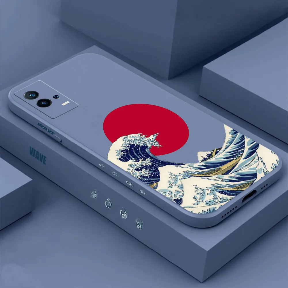 The Great Wave Off Kanagawa Phone Case For Xiaomi POCO M6 M5 M4 M3 X6 X5 X4 X3 F5 F4 F3 NFC GT PRO Liquid Silicone Case Funda