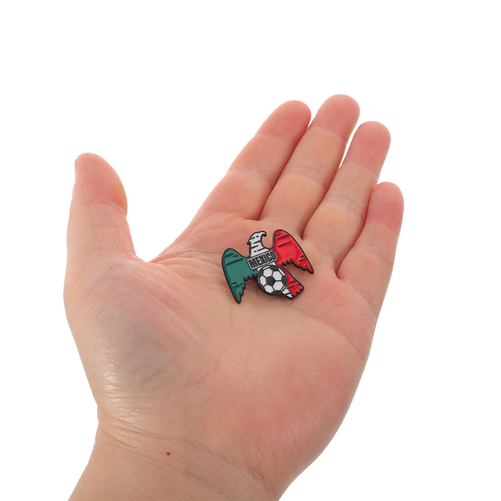 6Pcs Soccer Lapel Pins 2026 Football Badge Commemorative Metal Brooch Soccer Accessories Souvenir Gift for Fans Mexico Usa
