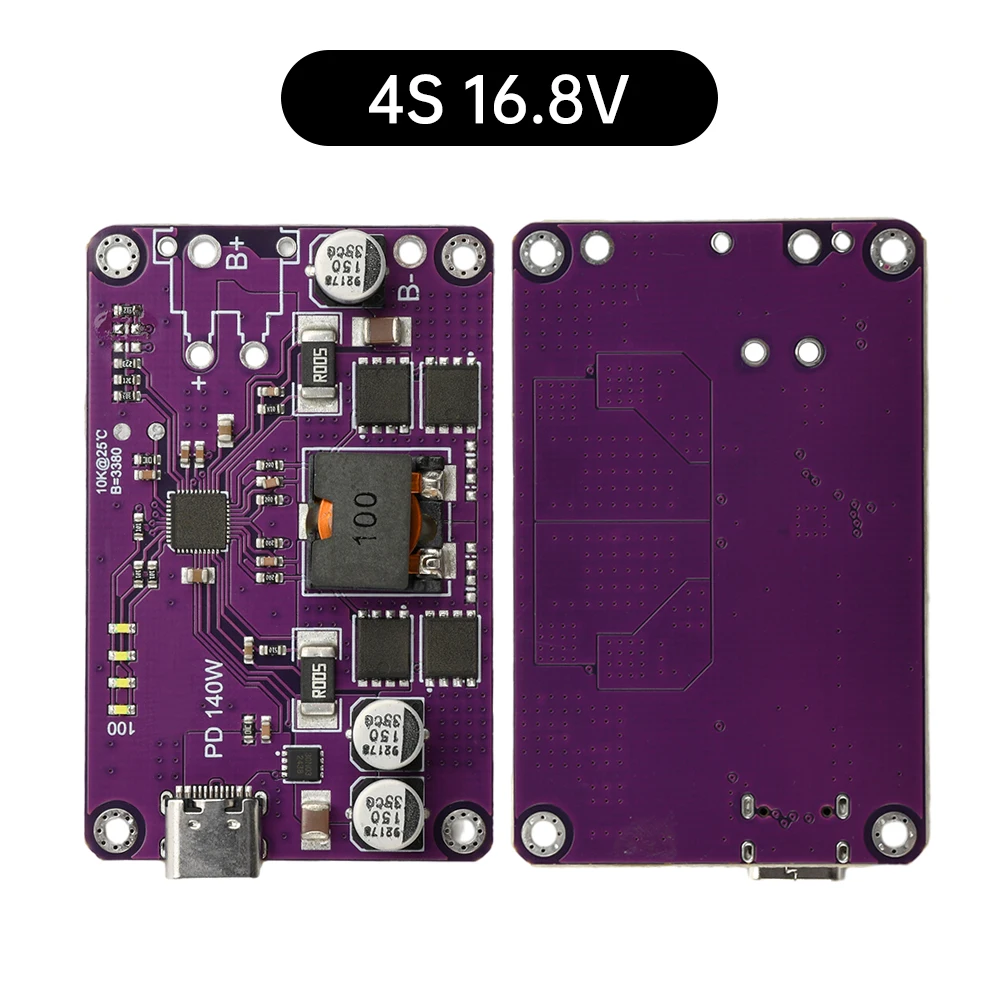 140 W Schnelllade-Leistungsmodul für 3S 4S 5S 6S Lithiumbatterie PD3.1 Typ-C-Schnittstelle Lade- und Entlademodul