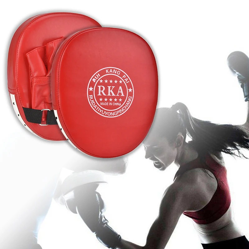 2022 NEW 1pcs Boxing Hand Target MMA Martial Thai Kick Pad Kit Black Karate Training Mitt Focus Punch Pads Sparring Boxing Bags