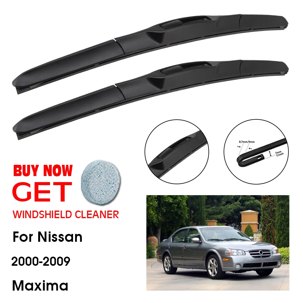 

Car Wiper For Nissan Maxima 26"+17" 2000-2009 Front Window Washer Windscreen Windshield Wipers Blades Accessories