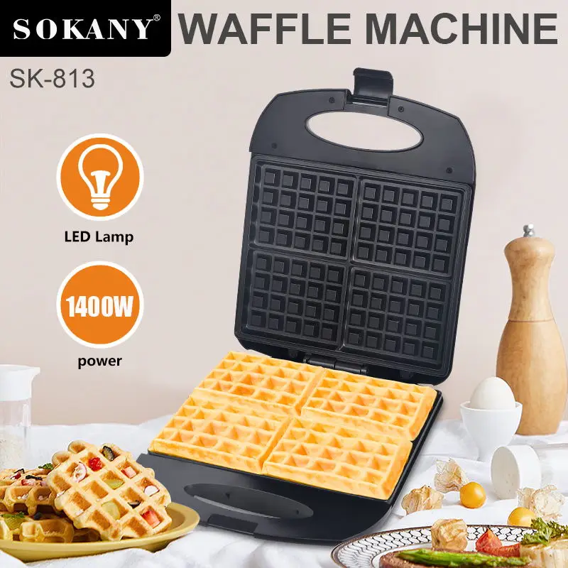 4-slice 3 in 1 sandwich maker Electric waffle manufacturing equipment Waffle machine home sandwich maker