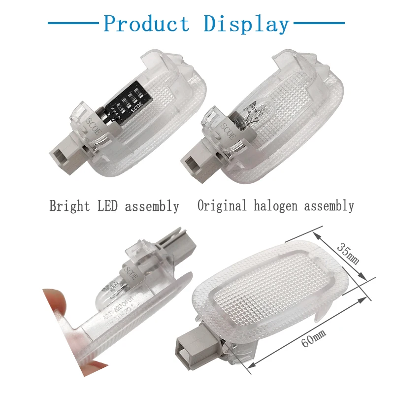 SCOE suitable for Mercedes Benz GLE Class C292 W166 GLE300 GLE350 GLE450 GLE500 dedicated LED footwell light tailbox light