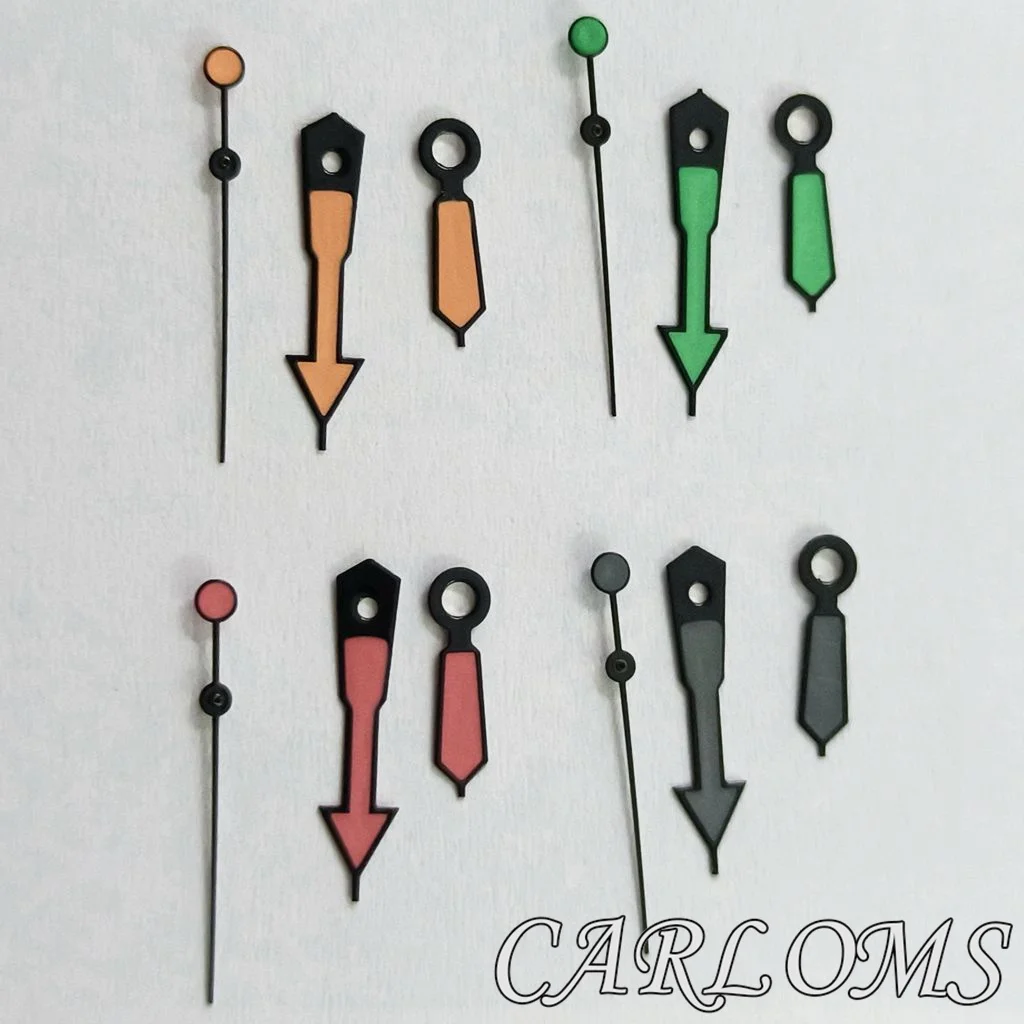 TOP NH34 NH35 NH36 7S26 7S36 4R35 4R36 Movements Black Blue Red Orange Black Watch Hands Luminous