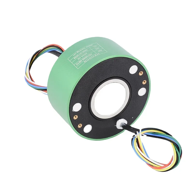 

Hollow Bore slip ring with hole size 38.1 mm 6 rings signal wire engineering machinery Eayonsy brand slipring