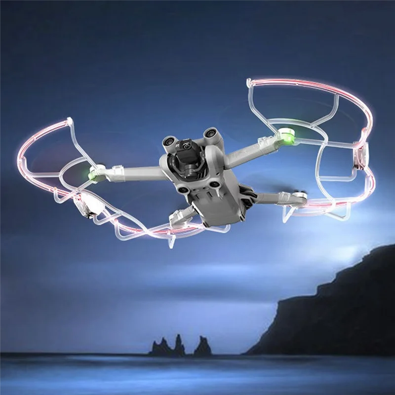 B68C For DJI Drone Mini3/3Pro Illuminated Paddle Protector Multi-Functional Convenient Bumper Ring Accessories
