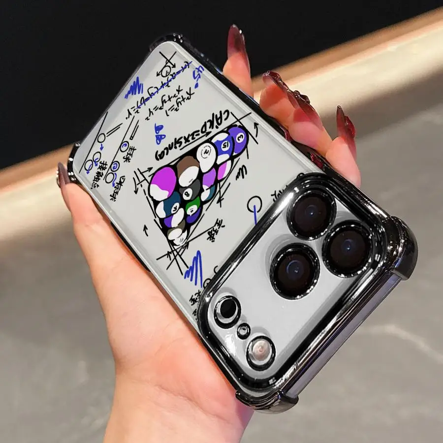 حافظة لهاتف آيفون 16 15 14 بلس 16e 13 12 11 Pro Max 17 غطاء شفاف لهاتف آيفون بولينج ممتع #4