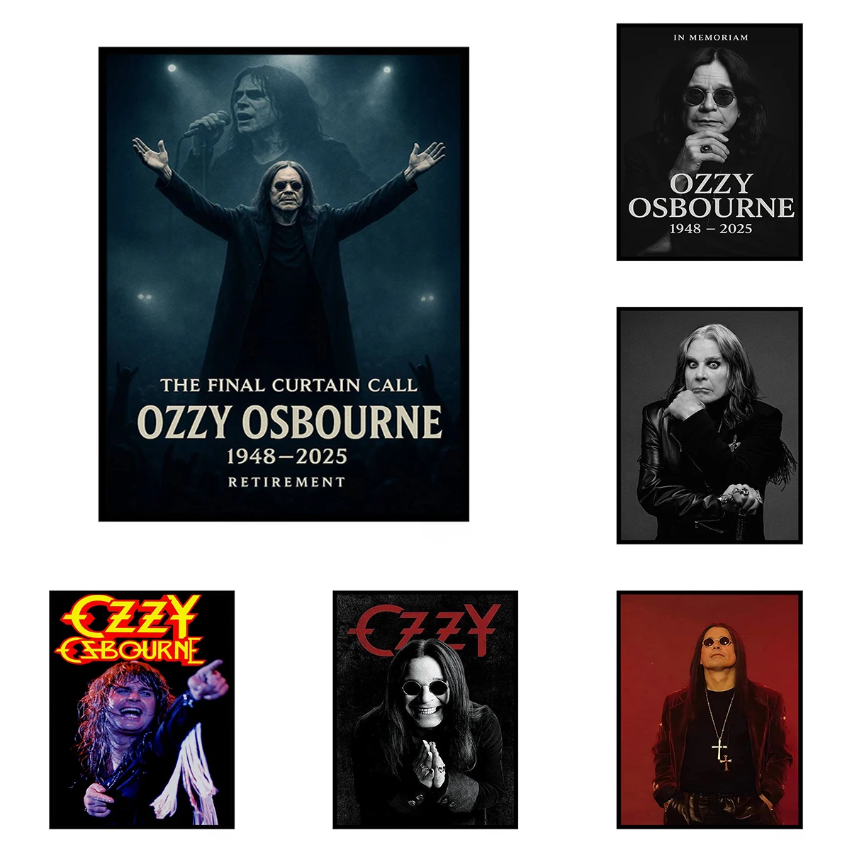 

O-Ozzy Osbourne band lead singer Poster HD art wall home living room bedroom coffee house bar room wall decoration