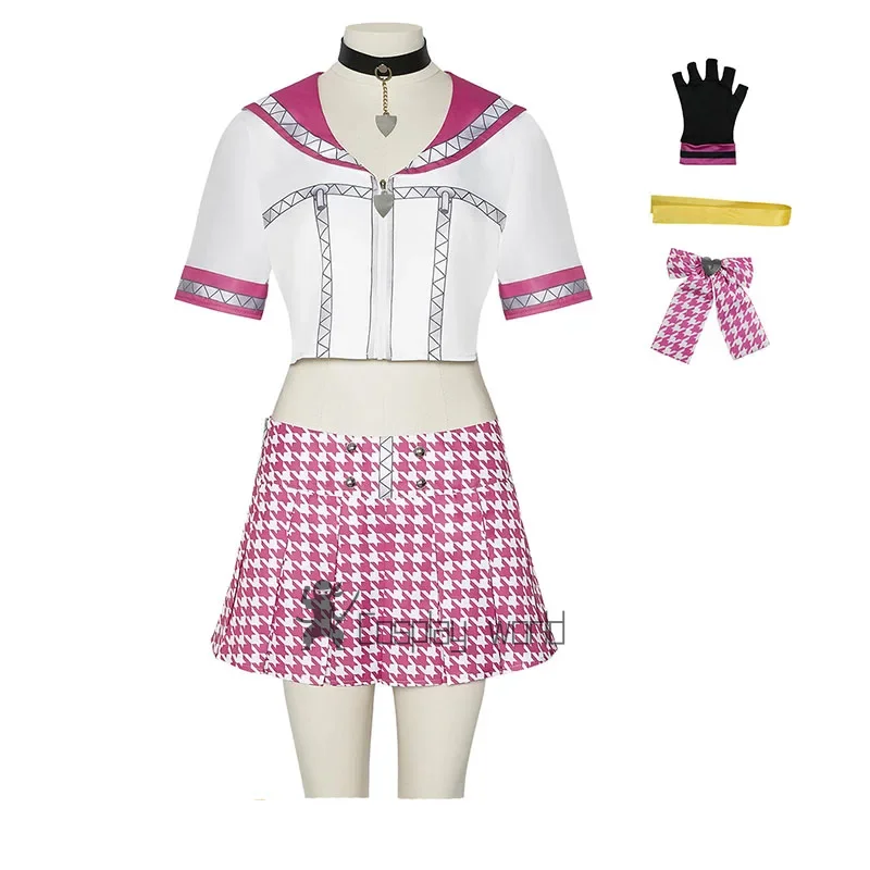 

Костюм для косплея P5 Kujikawa Rise, розовое танцевальное платье, летнее женское платье для девочек, карнавальная вечеринка, Rise Kujikawa, униформа