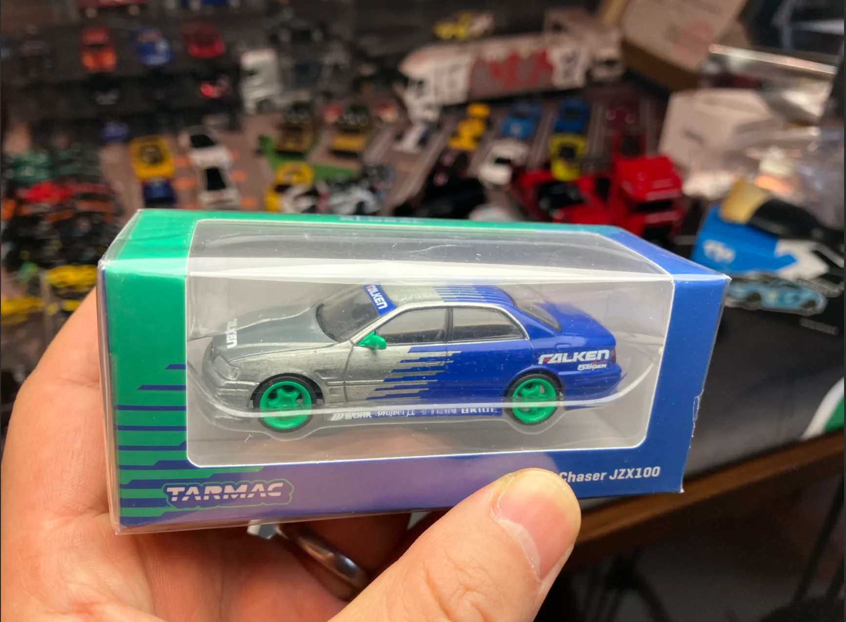 Tarmac 1/64 Chase Car Collector Chaser JZX100 Diecast Scale Model Car Alloy