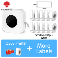 Q30S Wireless Bluetooth Thermal Label Printer Mini Portable Adhesive Label Maker Fast Printing like NiiMbot D101 Phomemo D30 Q30