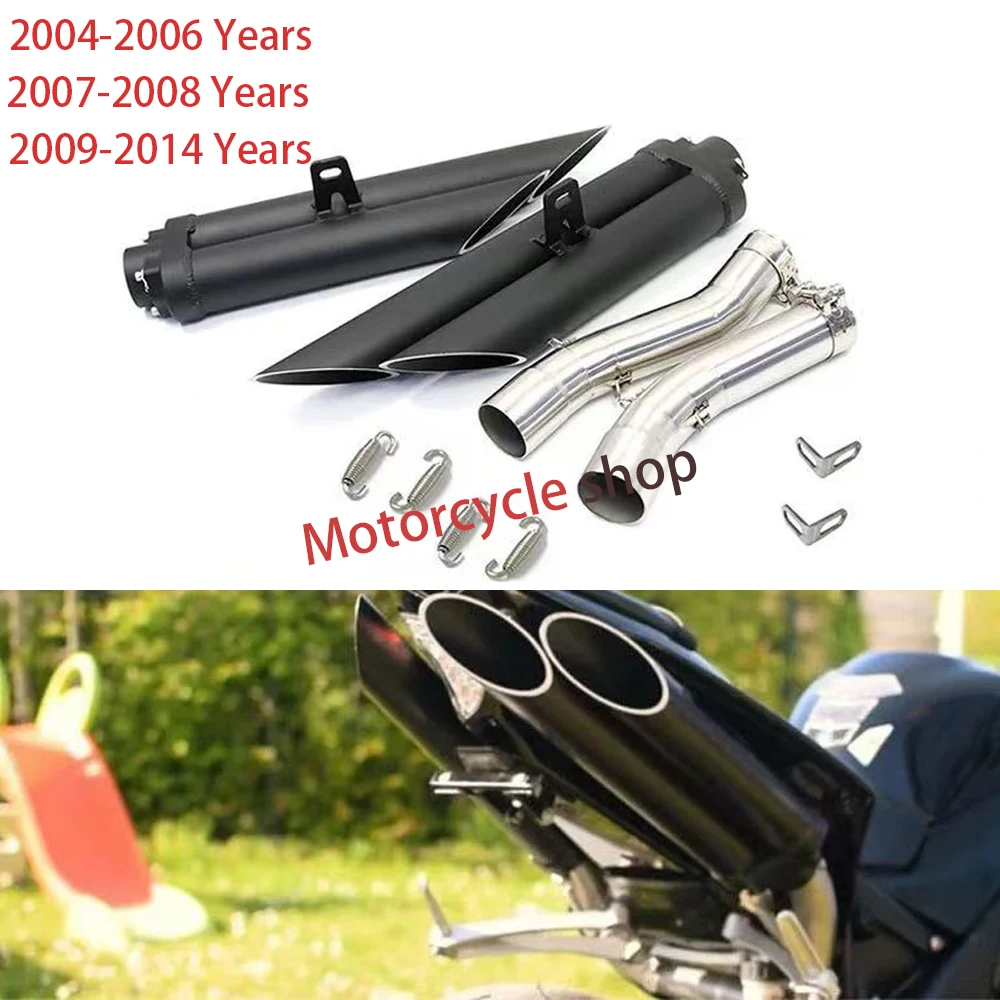 For Yamaha YZF-R1 2004 2005 2006 2007 2008 2009 2010 2011 2012 2013 2014 Years Dual-outlet Motorcycle Exhaust Muffler Pipe