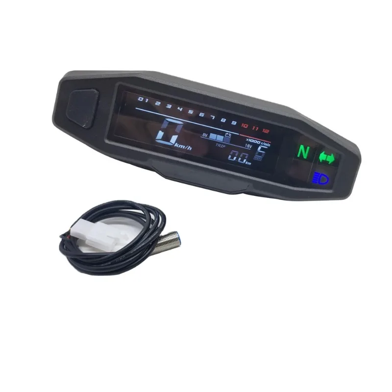 

Mini Lcd Universal RPM Speedometer Digital Odometer Electric Instrument Motorcycle Meter for KR200 Accesorios Para Motocicleta