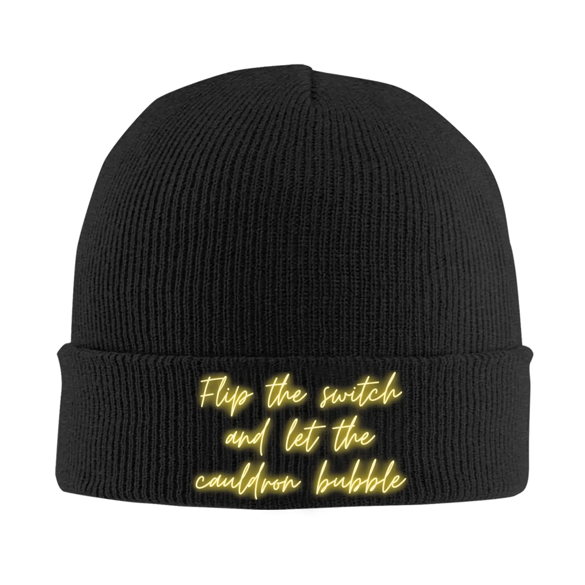 Flip the switch and let the cauldron bubble Practical Magic Beanie Hats  Bonnet Hats Men Women Unisex Y2K Cool Kpop Knitting Hat