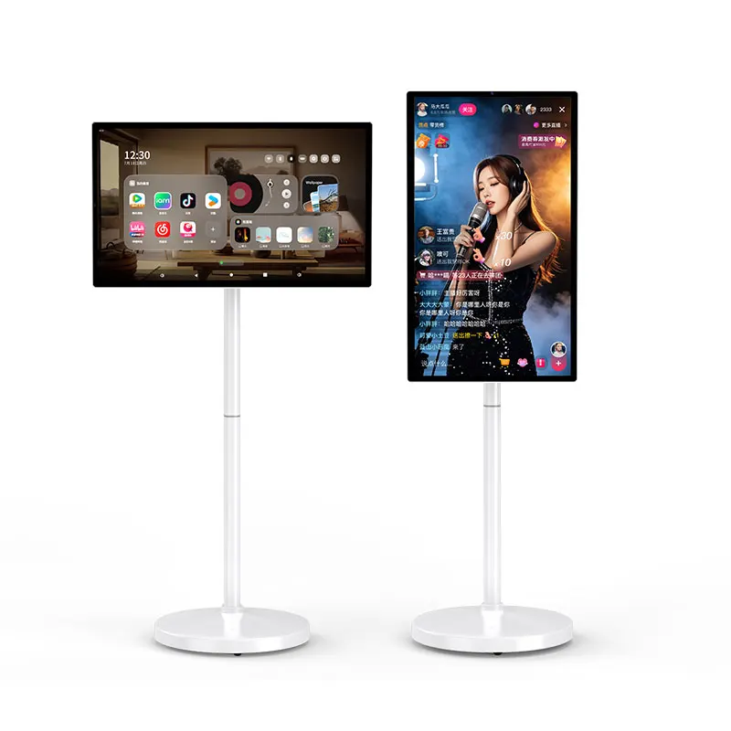 LCD Long Battery Life Rechargeable 21.5 24 32 43Inches Smart Touch Screen Wireless Android Interactive Display Portable TV