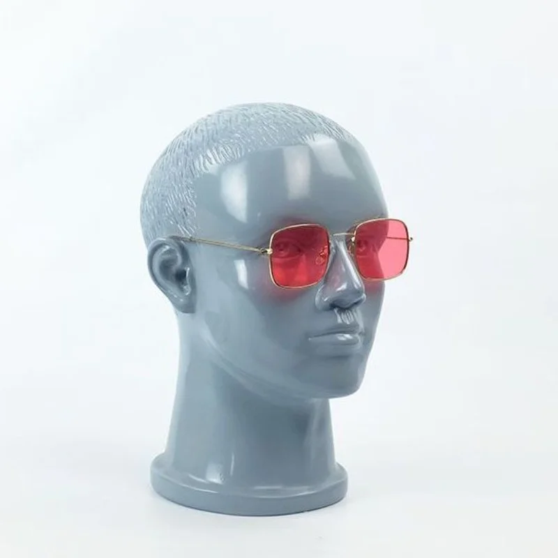 57-センチメートルプラスサイズのグラスファイバー男性マネキンヘッド、ウィッグガラス帽子ディスプレイ用