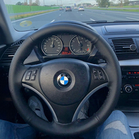 Black Microfibre Leather Car Steering Wheel Cover For BMW M Sport M3 E90 E91 E92 E93 E87 E81 E82 E88 X1 E84 Steering Wheel Case