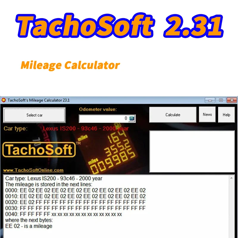

Новейший калькулятор TachoSoft Mileage 23.1 калькулятор + калибровка + программное обеспечение для ремонта упаковки пробега Калькулятор TachoSoft 23.1