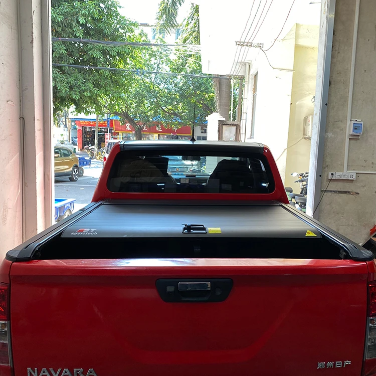 Aluminium Alloy Retractable Roller lid Pick up Waterproof Truck Bed Cover Tonneau Cover for Nissan Navara np300 custom