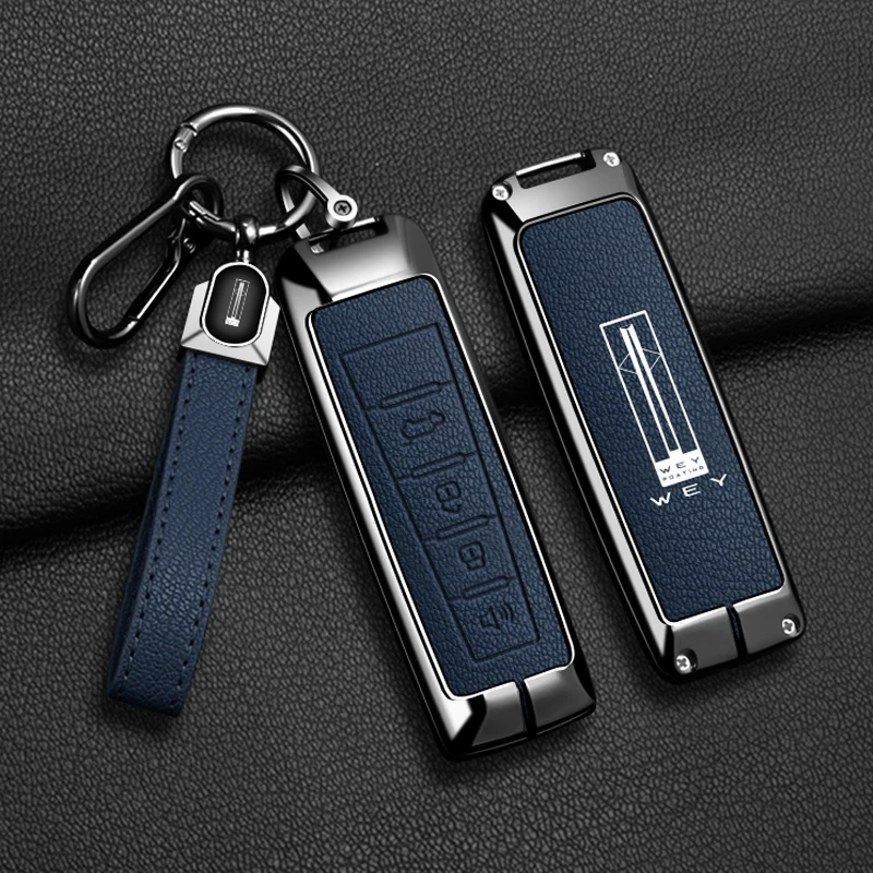 

Zinc Alloy Car Key Case Cover for Wey Coffee 01 Tank Tank300 Protector Shell Remote Keychain Keyless Interior Accessories