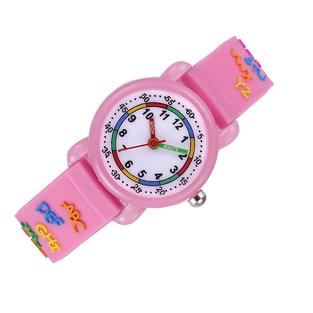 

1pc Cartoon Watch Waterproof 3D Quartz Wristwatch For s Adorable Precise Durable Pink s Cartoon Wristwatch Gift