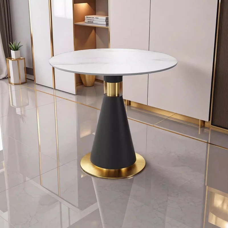 Sales Office Negotiation Table Hotel Slate Small Round Reception Guest Table Living Room Sofa Side Small Coffee