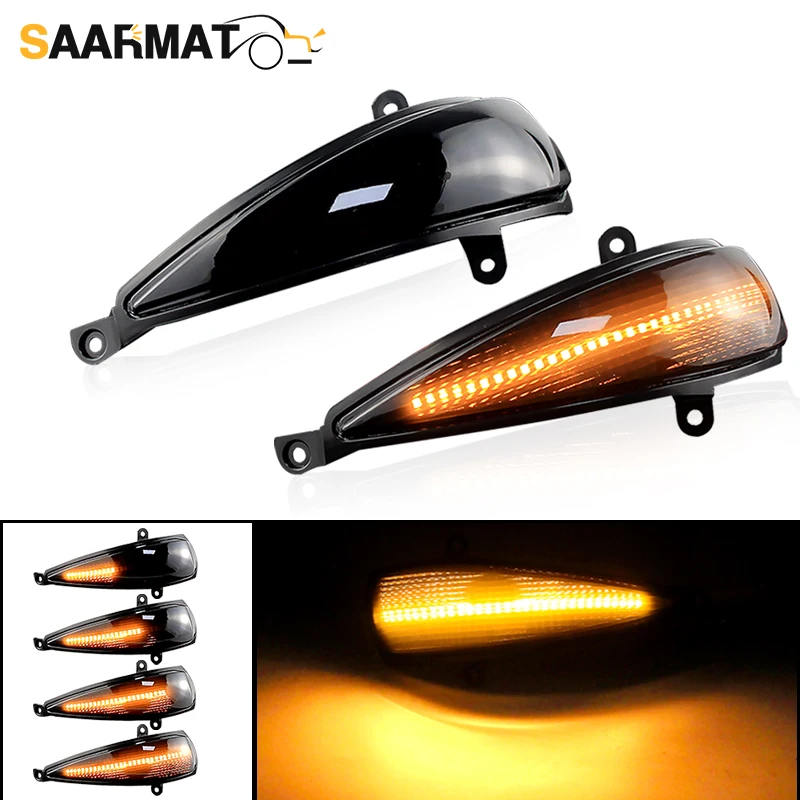 

2pcs Smoked Lens LED Dynamic Side Mirror Light Turn Signal Indicator Light For Honda Civic 05-12 Hatchback OEM:631112715L