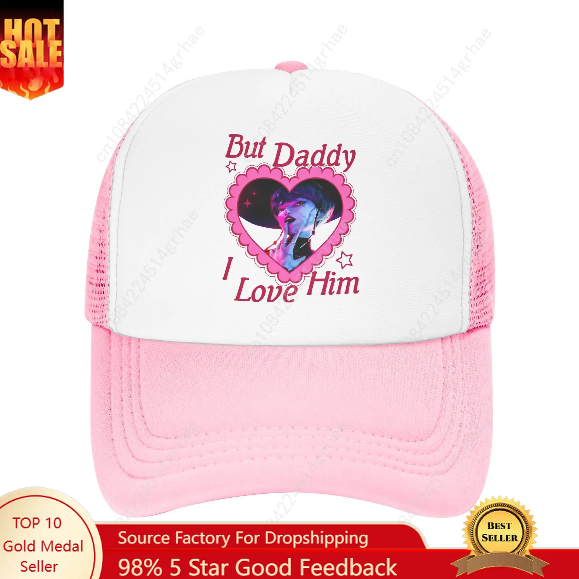 

But Daddy I Love Him Baby Saja Kpop Demon Hunter Villain Casual Sun Hats For Couple Women Summer Hippie Baseball Cap Trucker Hat