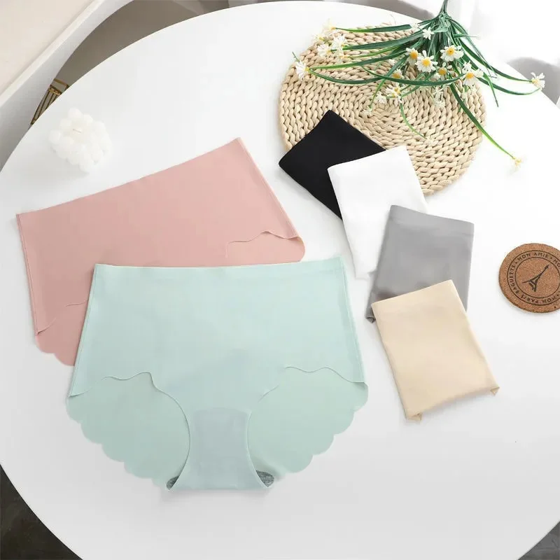 

Invisible Panties Women Seamless Briefs Female Underpants Ultra-thin Underwear High Rise Panties Solid Comfy Lingerie