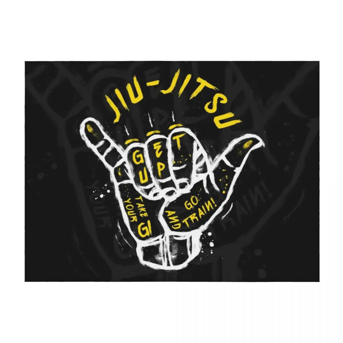 

Jiu-jitsu. Go train! 2 Throw Blanket Furry halloween Luxury Loose Blankets