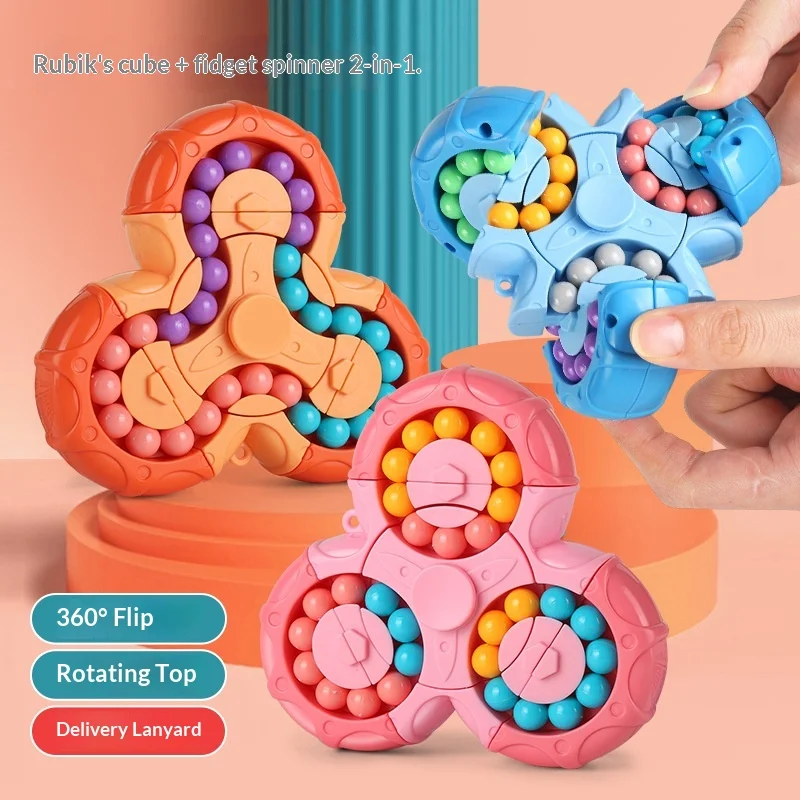 Intelligence Toy Six-Sided Magic Bean Cube Puzzle Decompression Creative Decompression Assembly