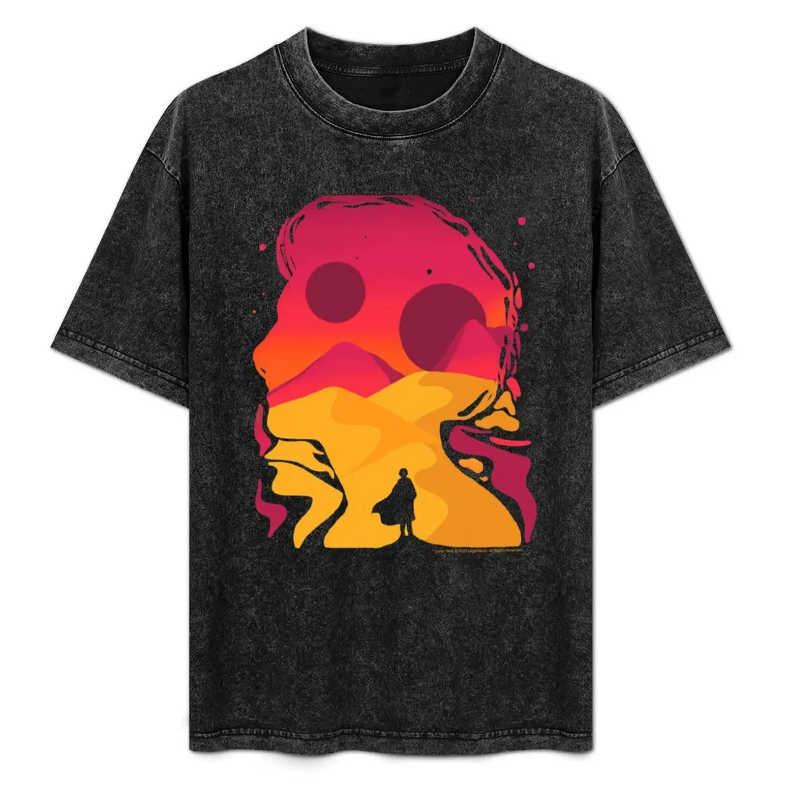 

Paul Atreides on Arrakis, Double Exposure Minimalist Illustration T-Shirt t shirts for man pack cotton T-Shirt