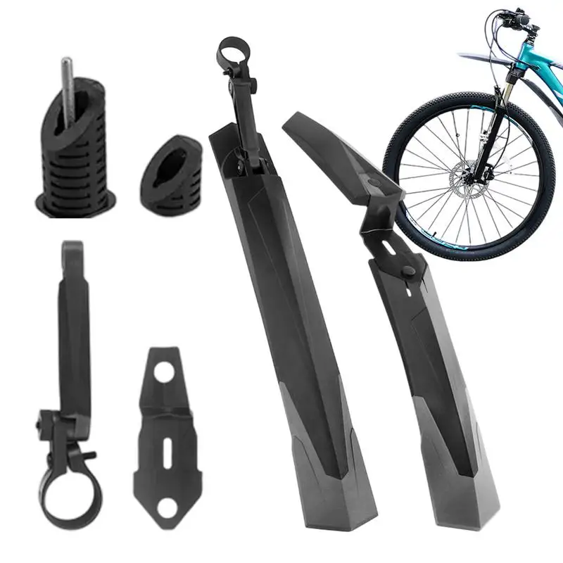 

For Bike Mud Guard Adjustable Cycling Mudguard Quick Release Adjustable Thicken Widen Full Cover Flaps For Mountain Road Wheels