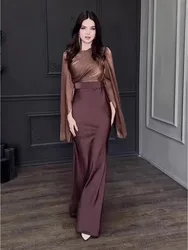 Ramadan Morocco Women Party Dress Dubai Abayas Kaftan Satin Islam Vestidos Largos 2025 Eid Muslim Arab Long Robe Jalabiya
