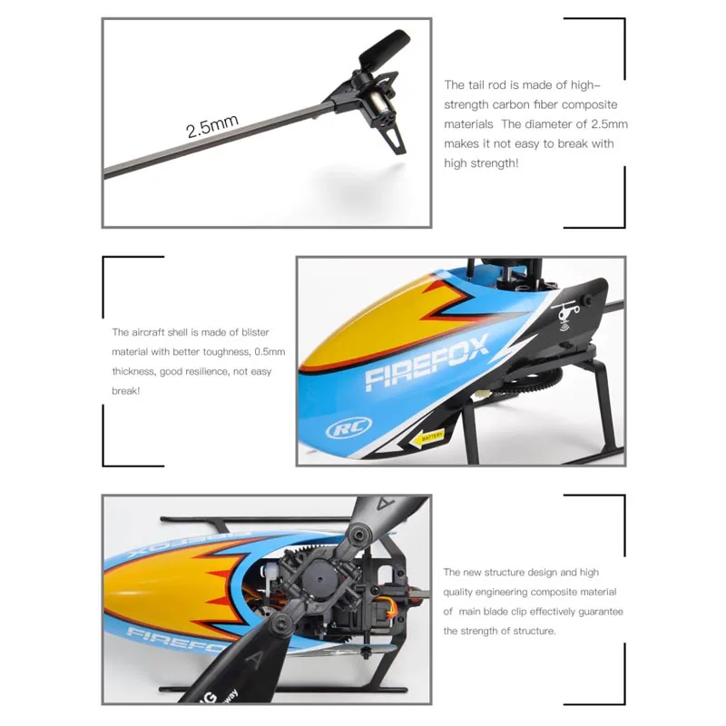C129 4CH RC Helicopter RTF Automatic Stable Single Propeller Without Aileron Simulation Plane Model Toy Durable Long Flight Time