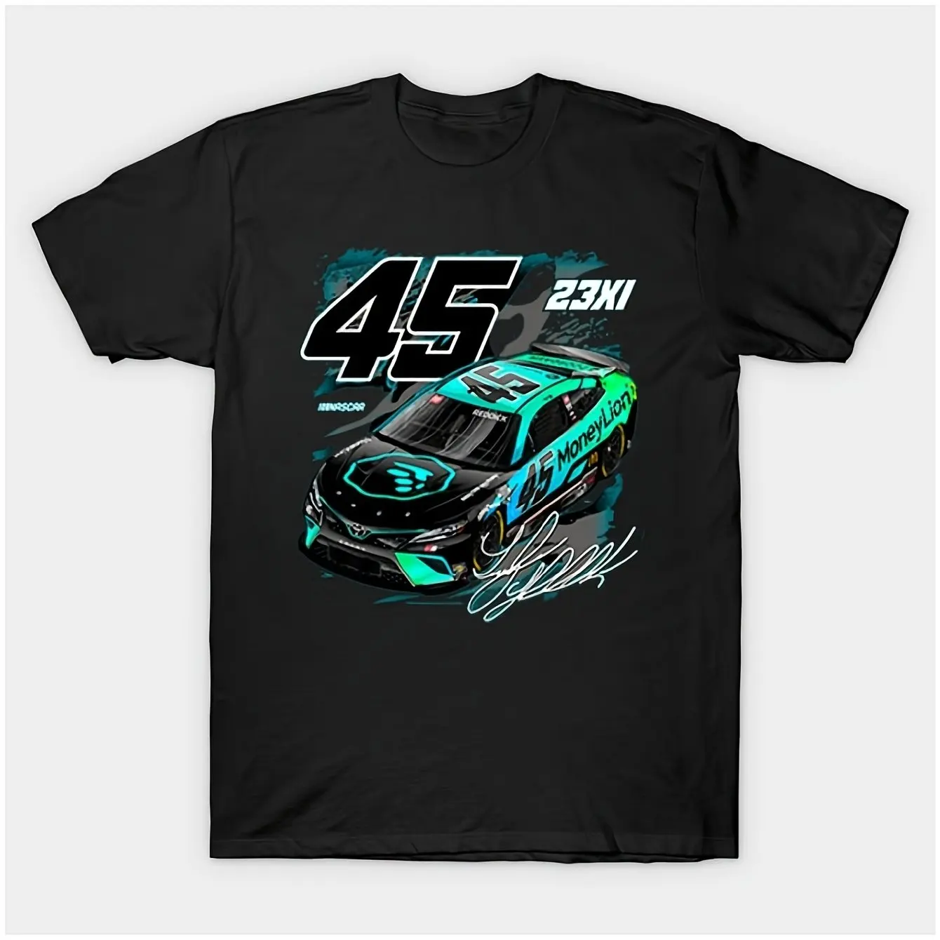 

Tyler Reddick 23XI Racing Company Moneylion Car Black Sports Training Casual Multifunctional Fashion Trend Cool