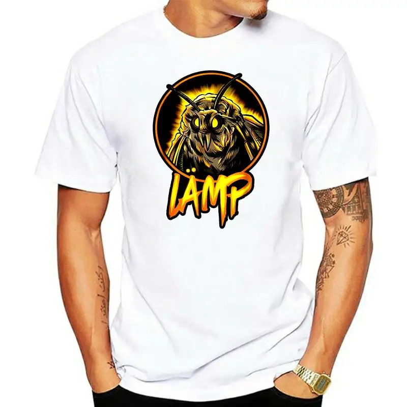 Moth Meme Moth Lamp Black T-Shirt Popular Tee Shirt New Diy Design