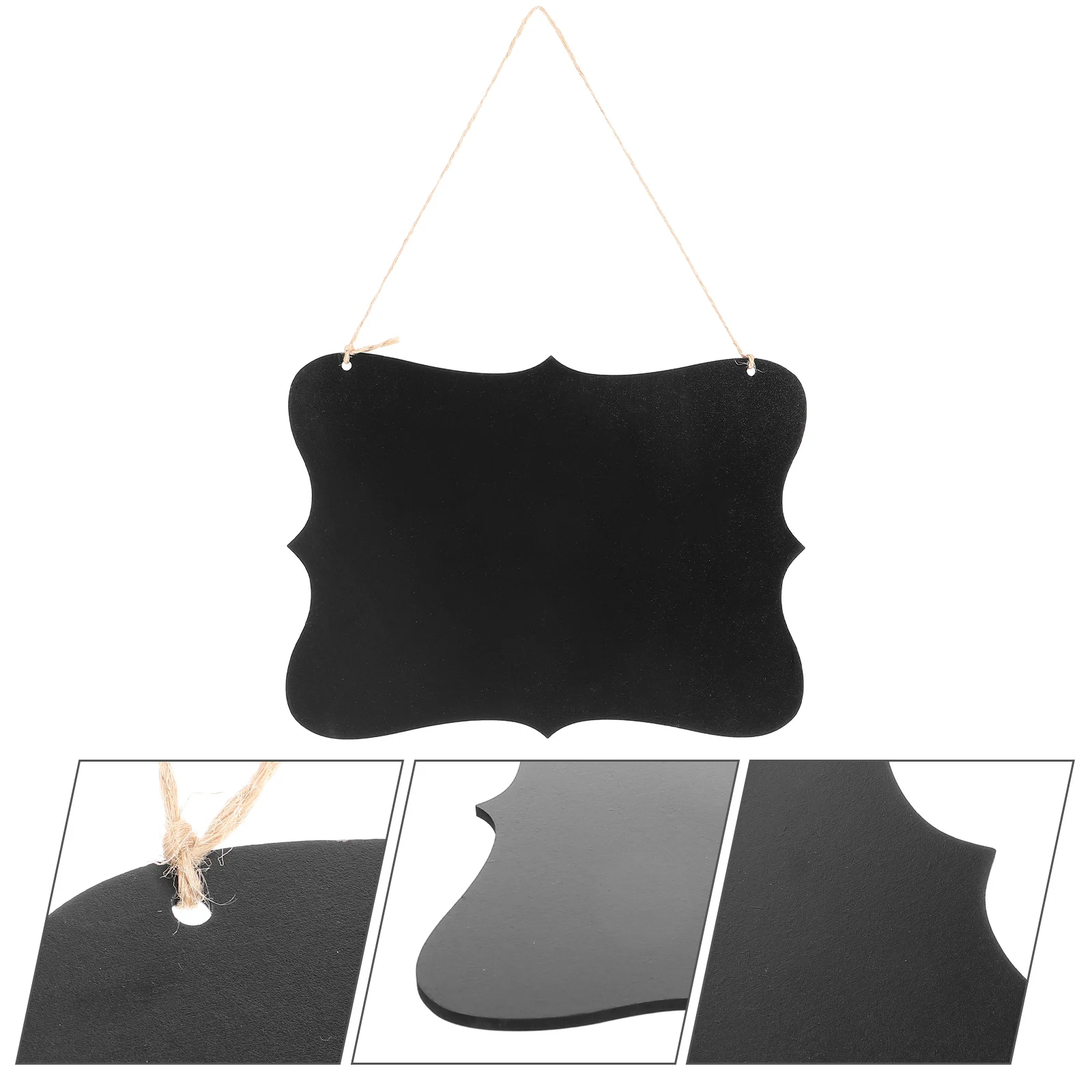 Hanging Chalkboard Sign Double Sided Reusable Message Board for Wall Decor Display Notice Restaurant Use 160210