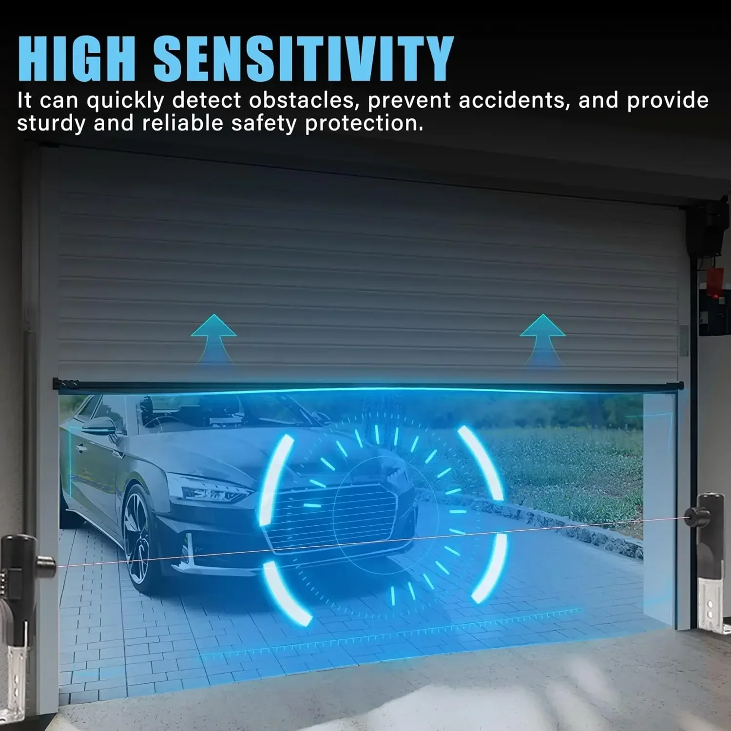 Capteur de faisceau infrarouge de barrière de porte de porte Compatible STB-B GSTB-R GSTB-BX ouvre-porte battante/porte de garage capteur infrarouge de sécurité de cellule photoélectrique