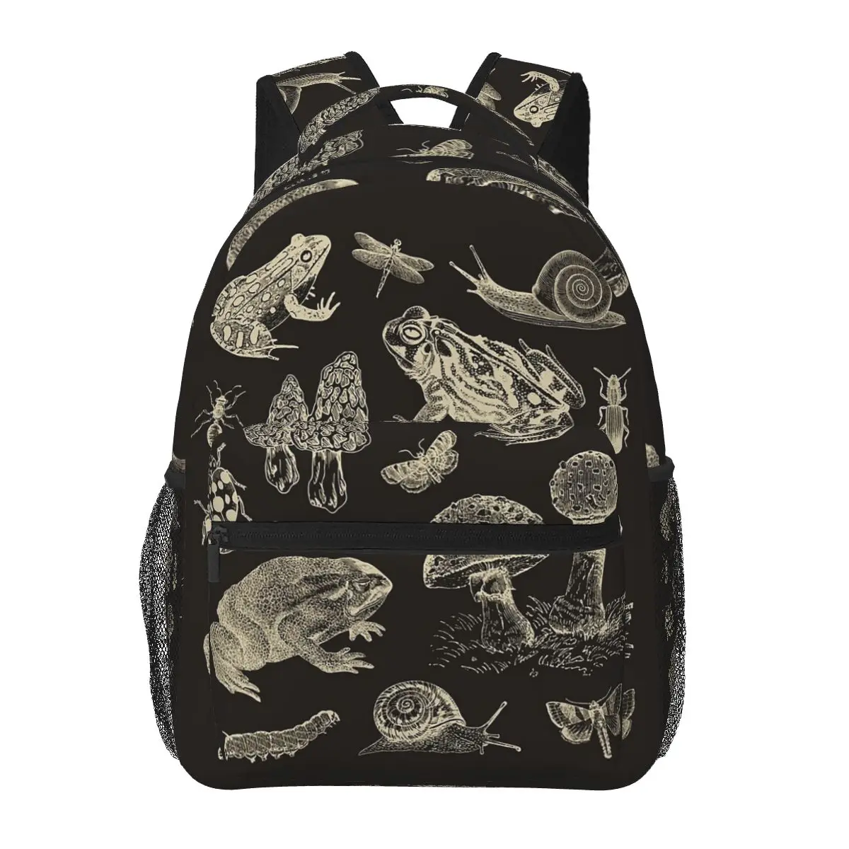 

Рюкзаки с лягушкой, грибом, улиткой и мольбой, насекомыми, сумка для книг для мальчиков и девочек, детские школьные сумки, дорожный рюкзак с героями мультфильмов, сумка на плечо