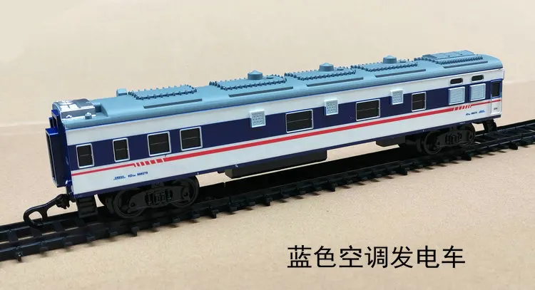 

1/87 Blue Air-conditioned Power Generating Car Model Children's Toy Scene Simulation Display Train Hobby Toy