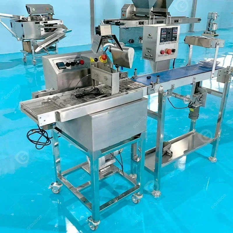 Small Manual Mini 8kg Choclatey Chocolate Bar Mould Dipping Make Temper Enrobe Melting Molds Wheel Machine