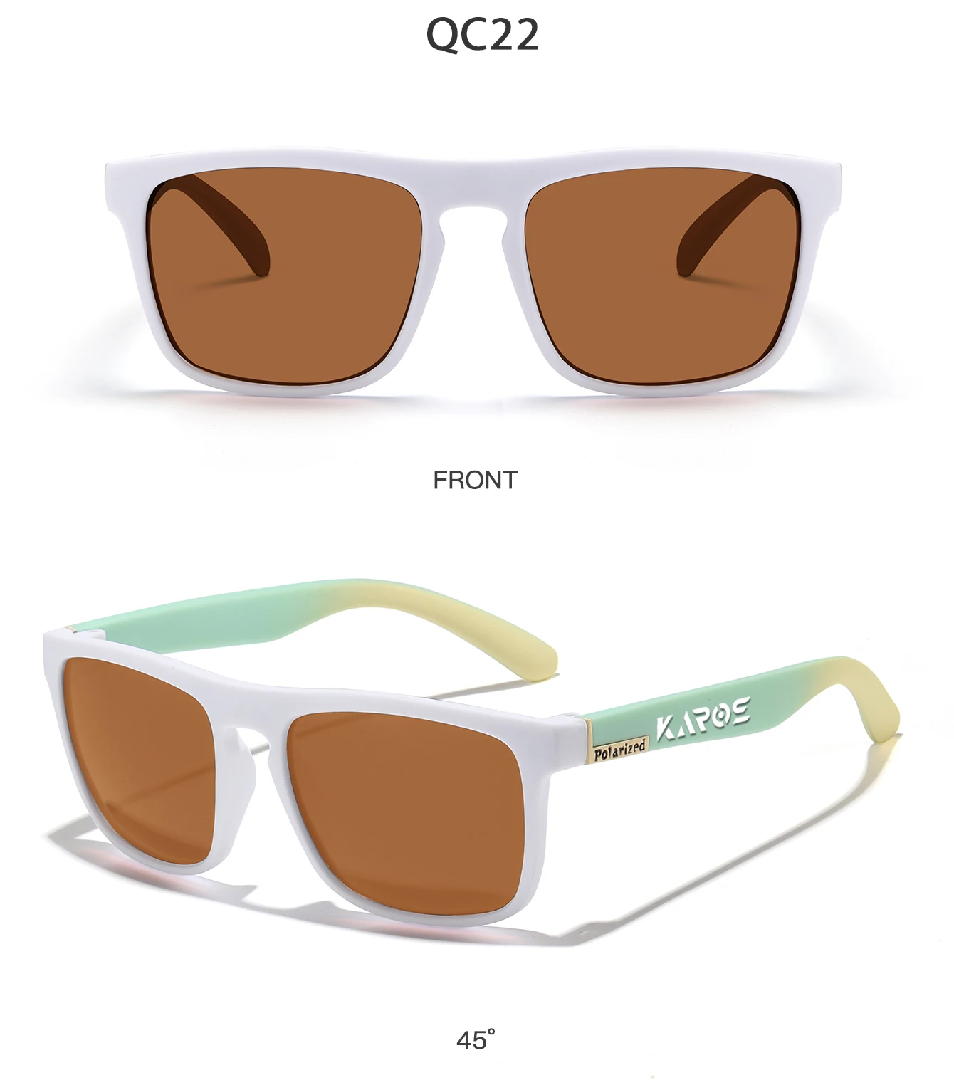 KAROS Polarisierte Sonnenbrille, Unisex, blendfreie Fahrbrille, Outdoor-Sport, Angeln, Radfahren, Reisen, Strand, UV400-Brille – Detail 18