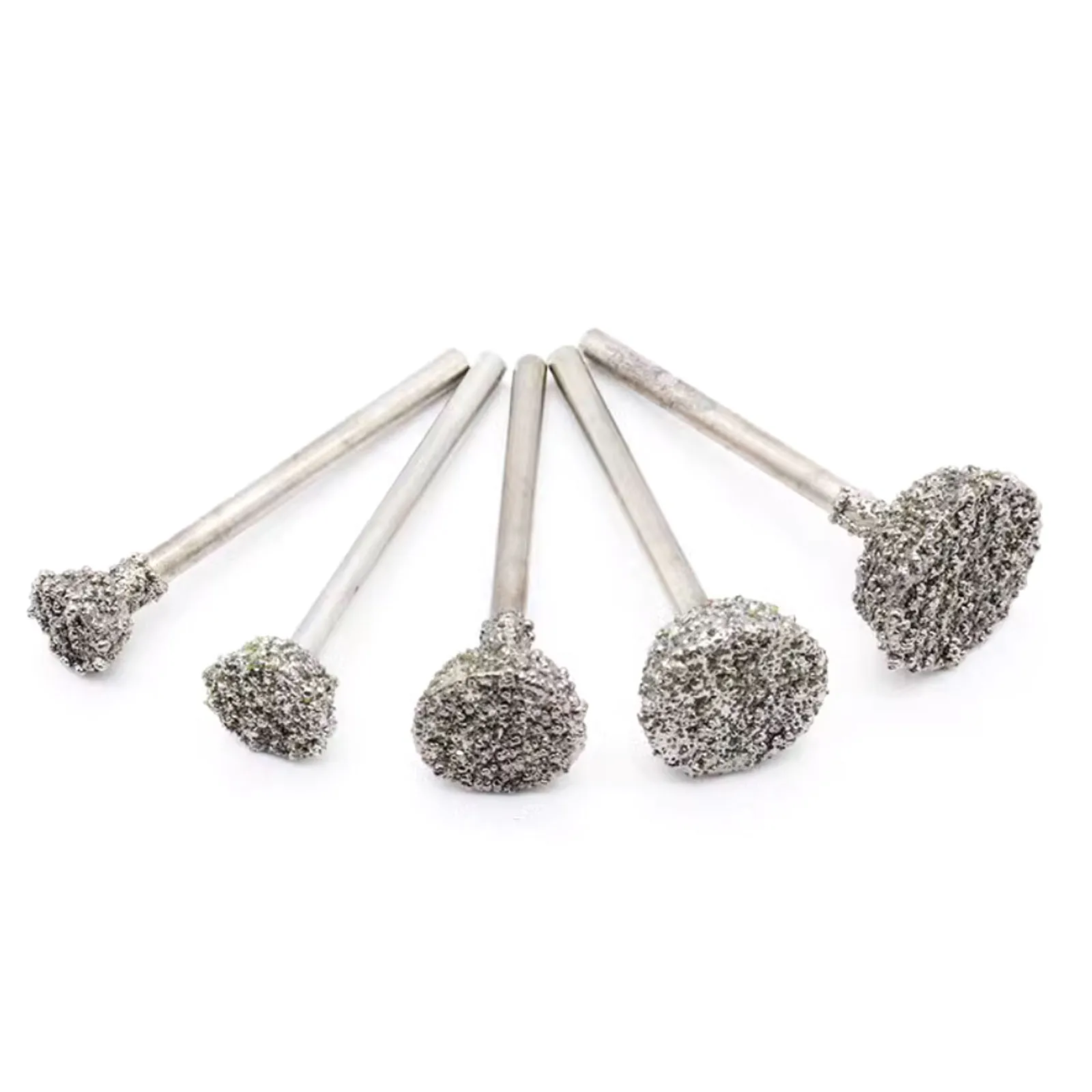 5PCS Diamond Grinding Heads, Jade Jadeite Agate Raw Stone Emery Engraving Carving Peeling Needles