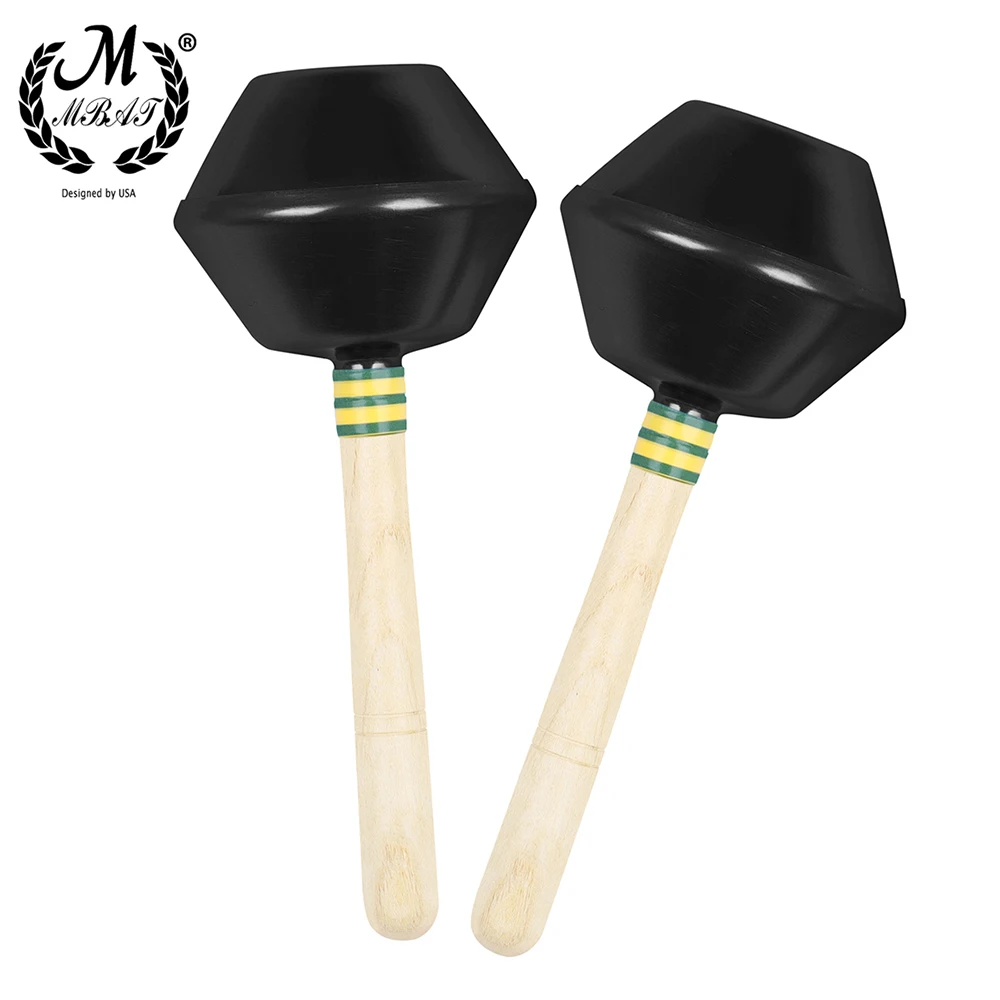 M MBAT Sand Hammer 2pcs Orff Sand Hammer with Wooden Handle Children's Musical Toys Puzzle Early Learning Toys Children's Gifts