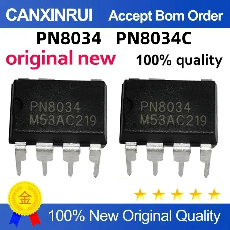 (5 pieces) New PN8034C PN8034 direct insertion DIP-7/SMT SOP-7 power management chip