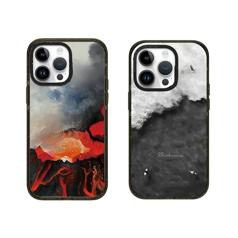 

Volcano Acrylic Phone Case Cover for IPhone 11 12 13 14 15 Pro Max Case for IPhone 15 Pro Max