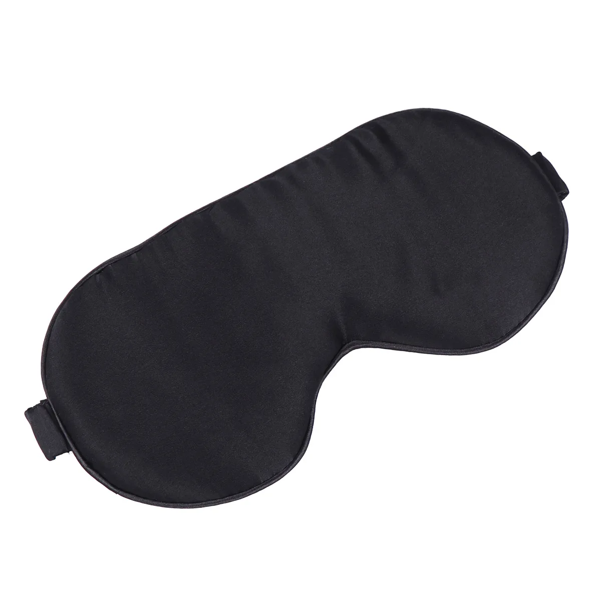 

1pc Silk Sleeping Eye Mask Comfortable Breathable Night Blindfold For Men Women Black Home Travel Use Shading Eyeshade Natural