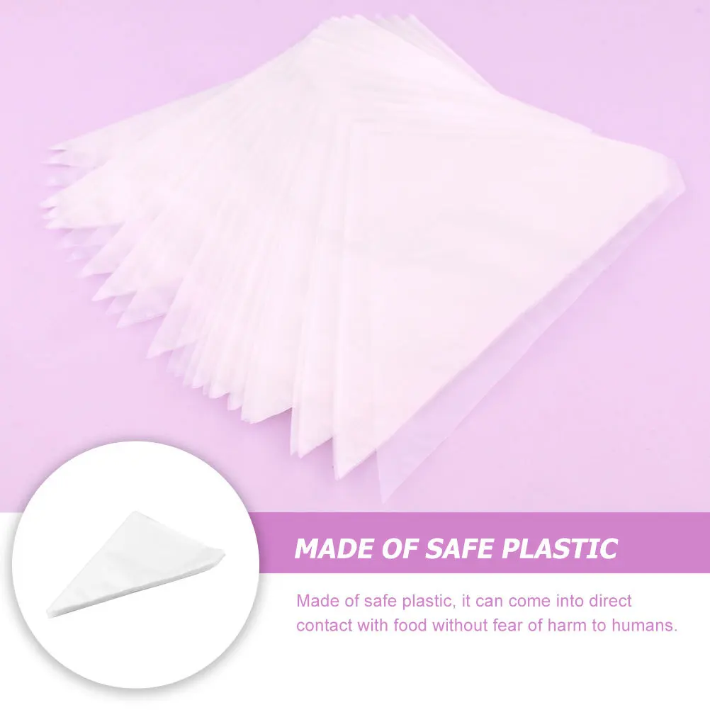 

200pcs Disposable Piping Bags Thickened Pastry Bag For Cake Cookie Decorating Icing Frosting Smooth Extrusion Baking Supplies