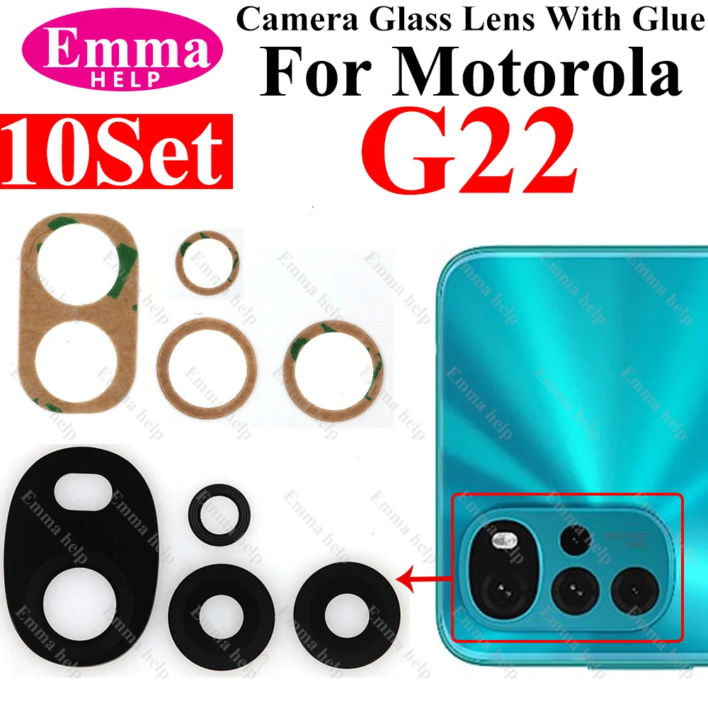10 teile/los Schwarz Hinten Kamera Glas für Motorola G04 G14 G24 G34 G54 G84 G32 G42 G52 G62 G13 G53 G23 G73 rand 20 30 Pro + Kleber – Detail 5